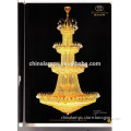 hot sale new product made in China ,regal gold four layer type crystal chandelier for hotel guestroom decor